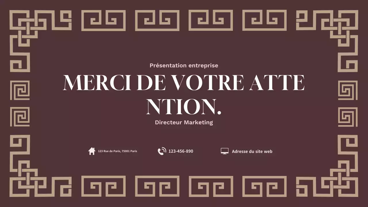 présentation marketing de la géométrie brune