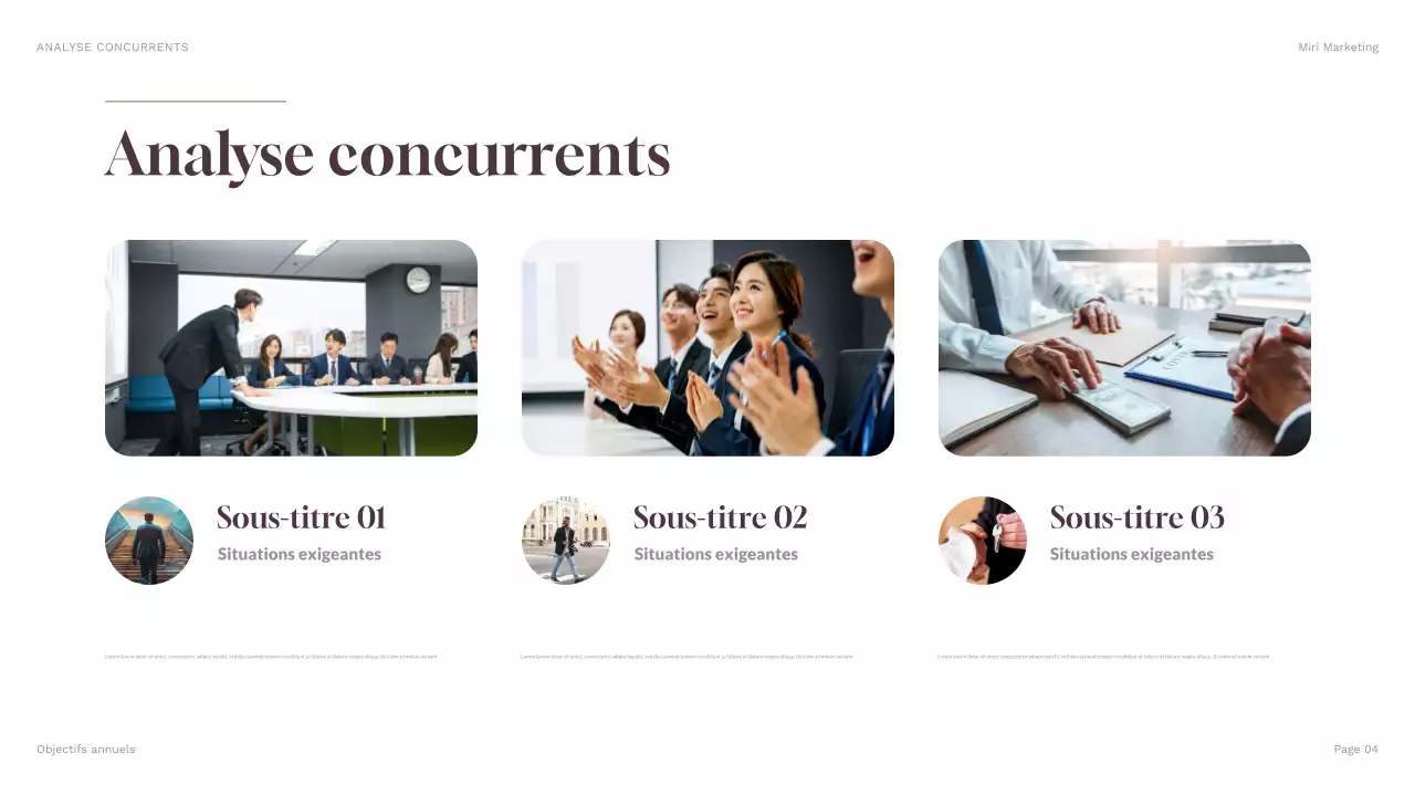 présentation marketing de la géométrie brune