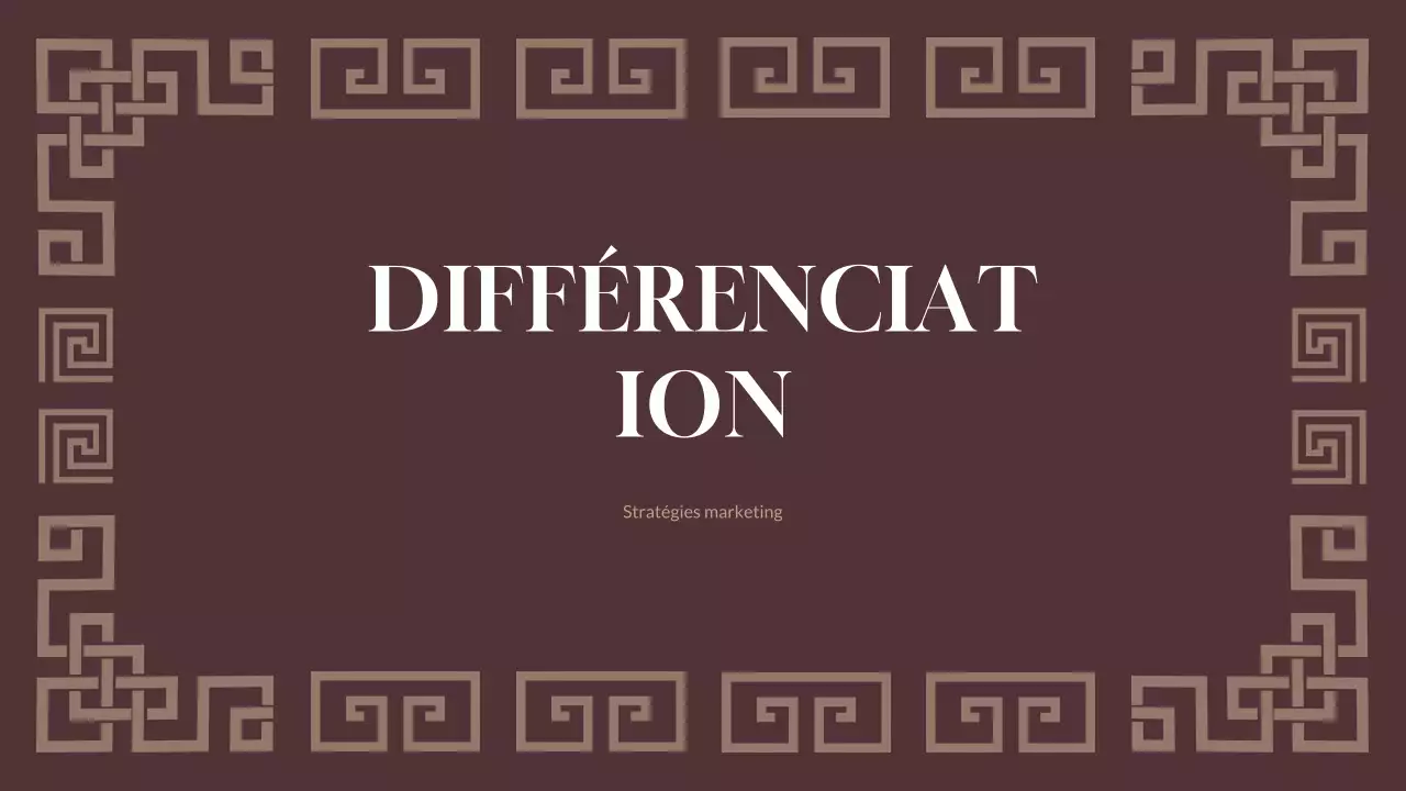 présentation marketing de la géométrie brune