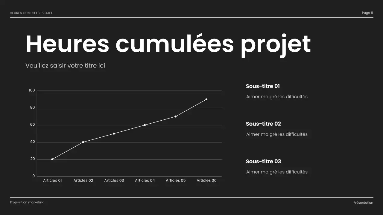 présentation d'entreprise moderne en noir