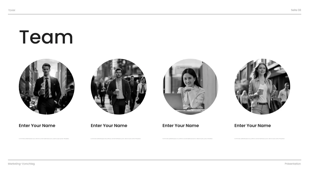 schwarz modern business präsentation