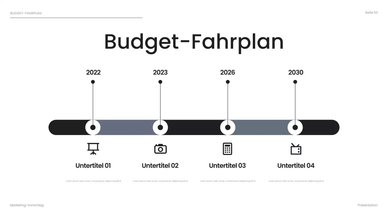 schwarz modern business präsentation