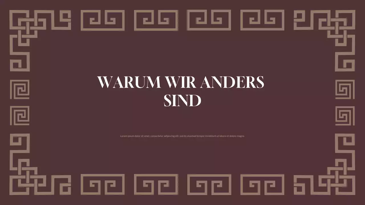 braune geometrische Marketing-Präsentation