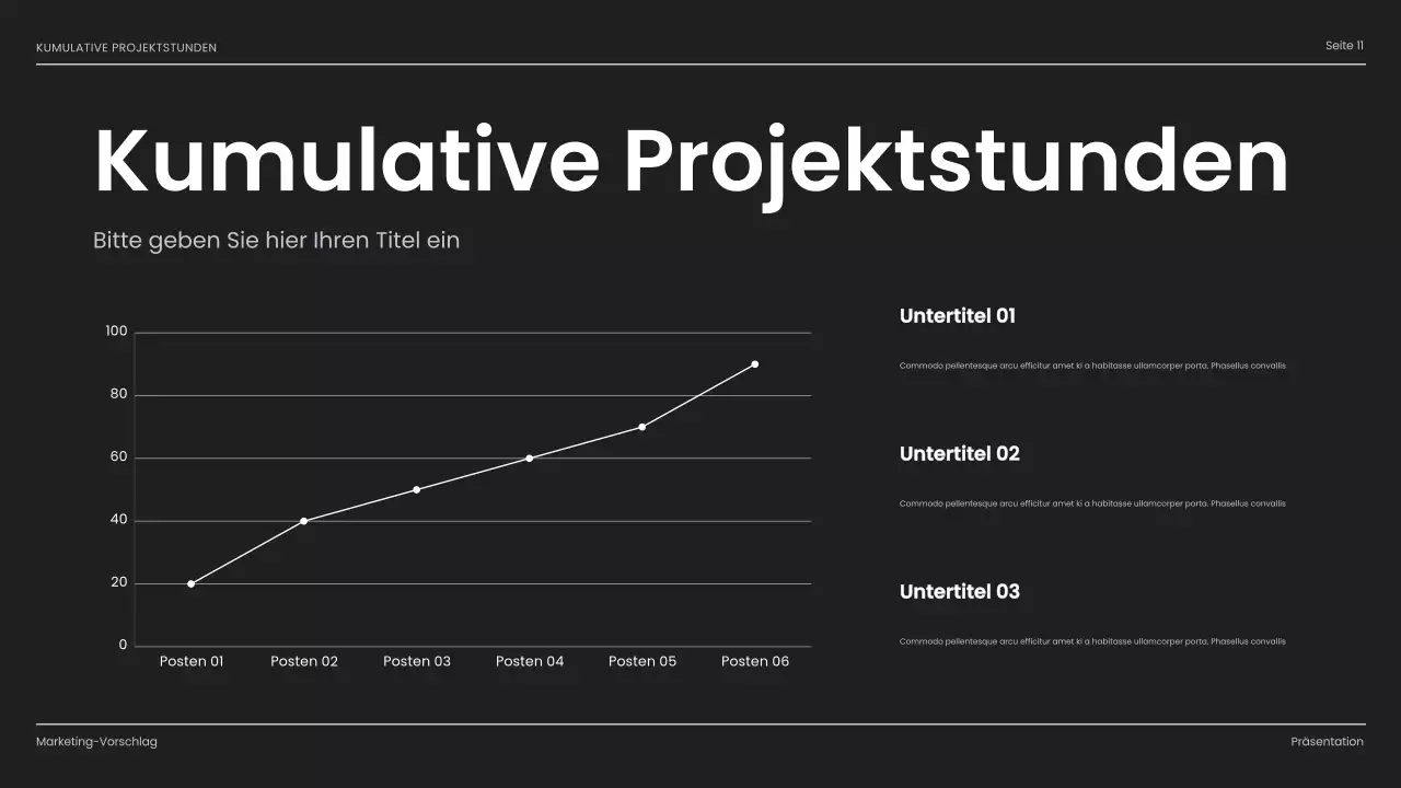 schwarz modern business präsentation