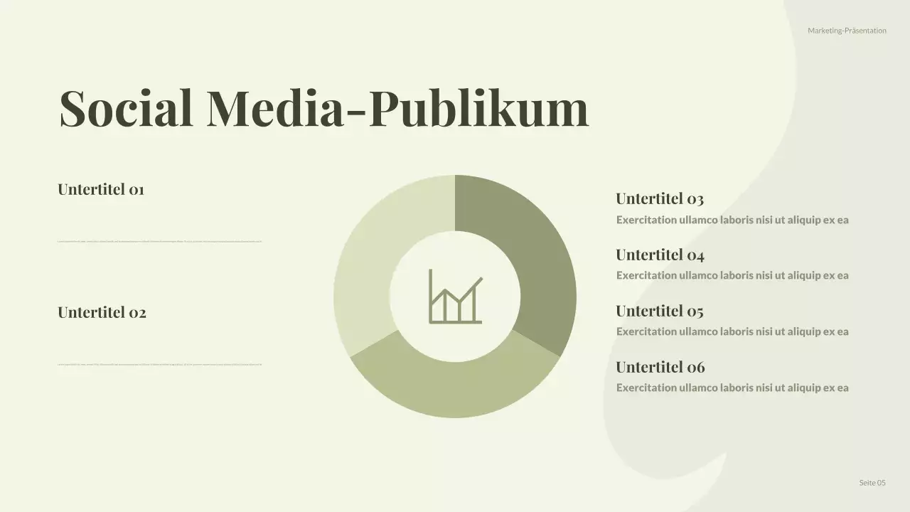 green modern social media report