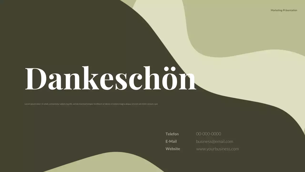 green modern social media report