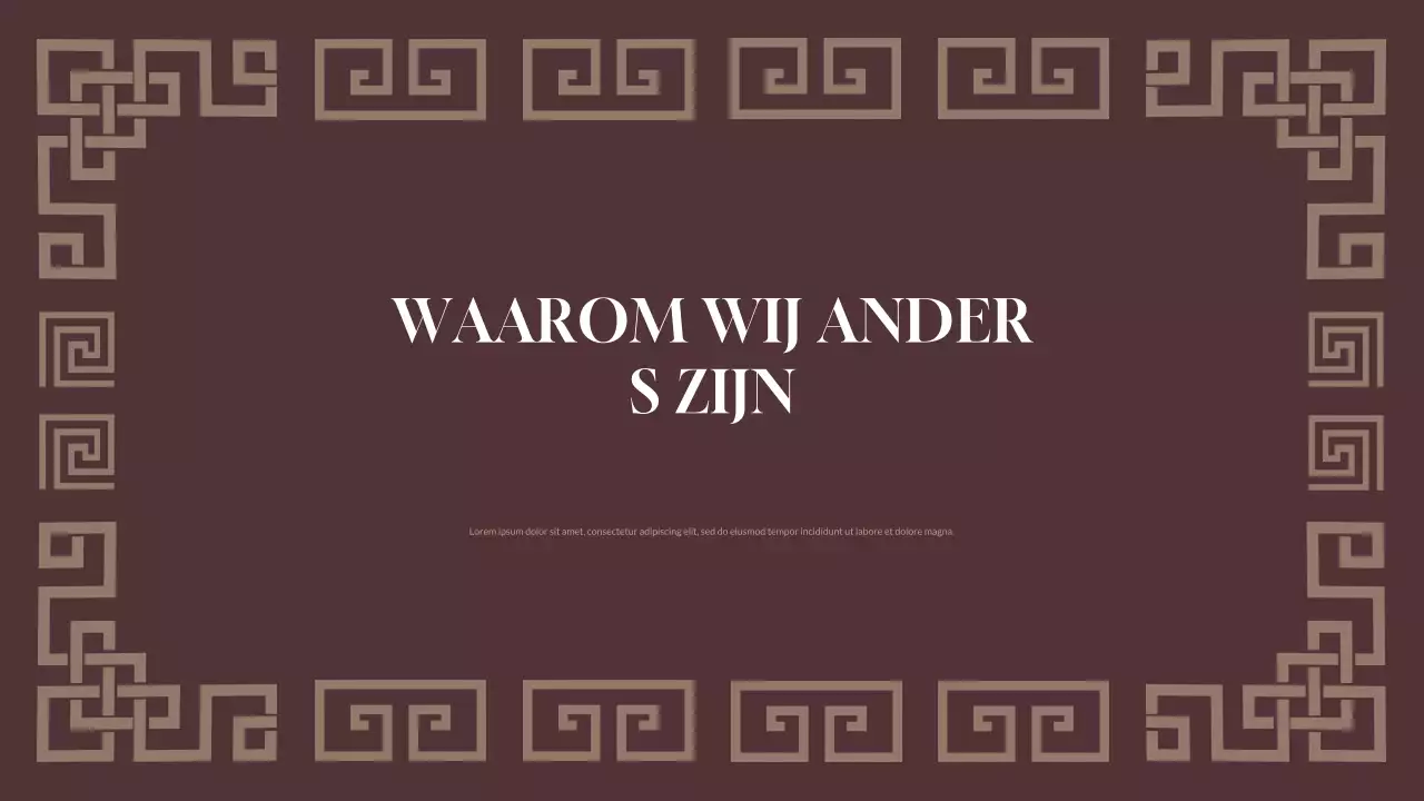 bruine geometrische marketingpresentatie