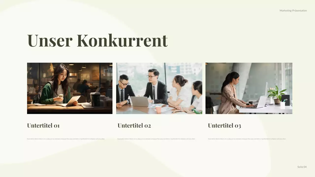 green modern social media report