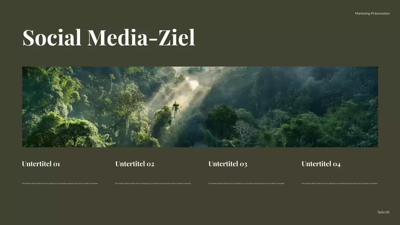 green modern social media report