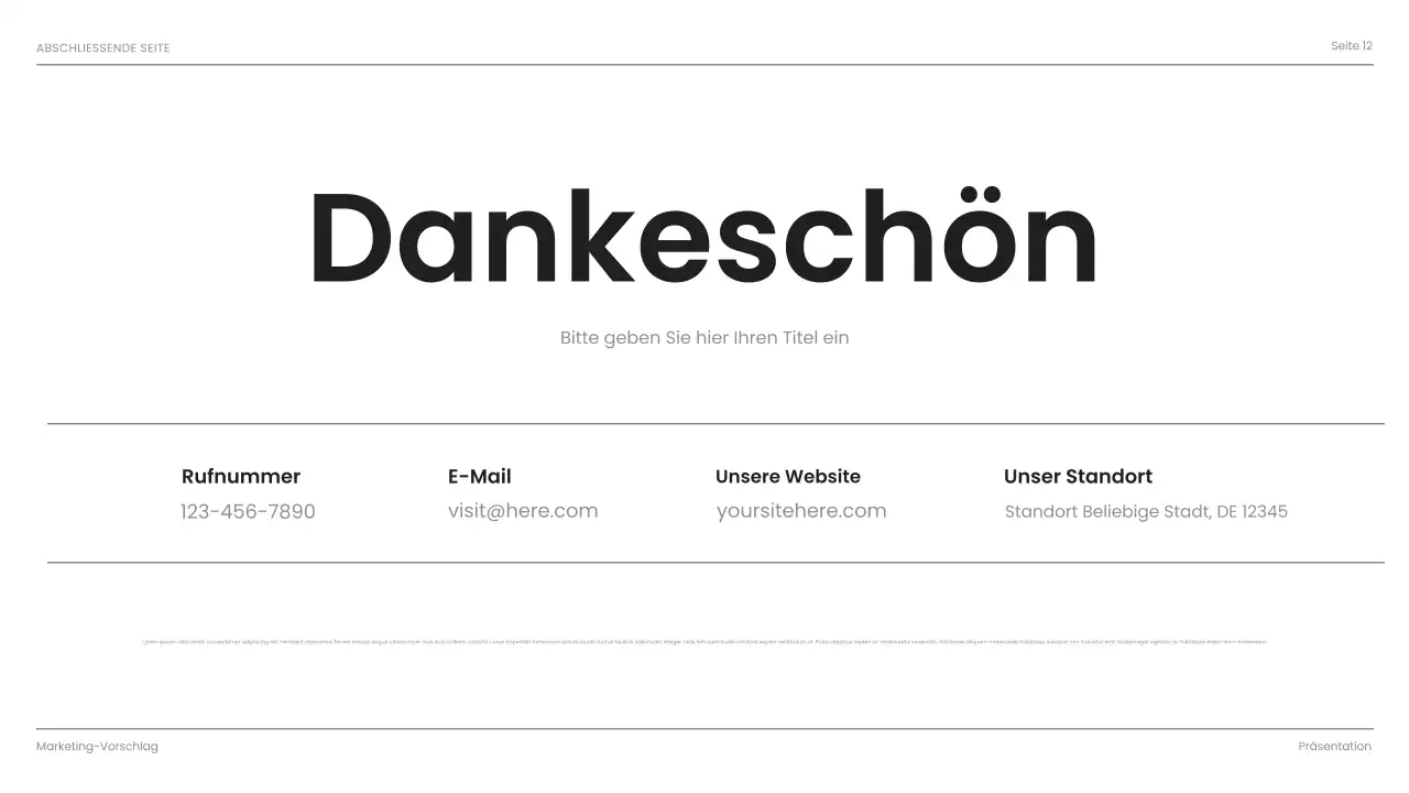 schwarz modern business präsentation