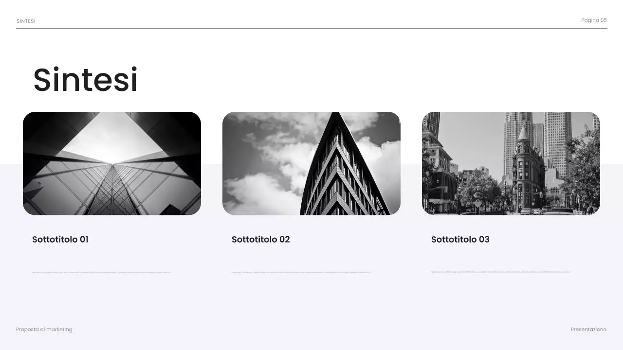 presentazione aziendale nera e moderna