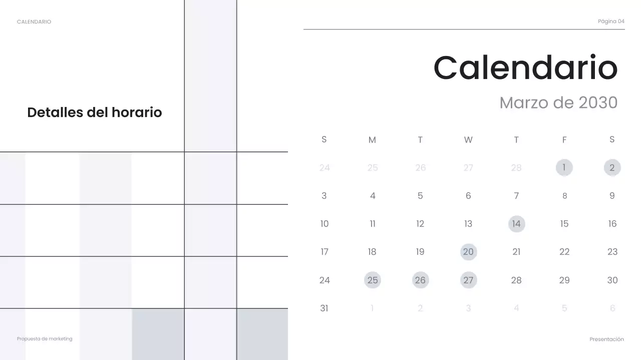 presentación de negocios moderna en negro