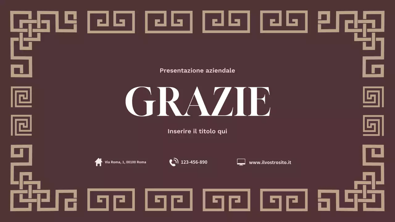 presentazione del marketing geometrico marrone