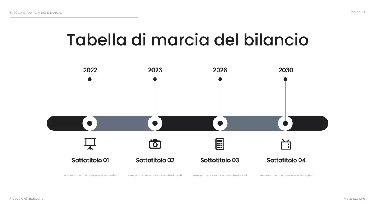 presentazione aziendale nera e moderna