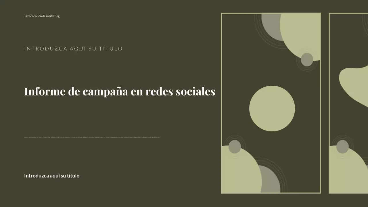 informe sobre las redes sociales de green modern