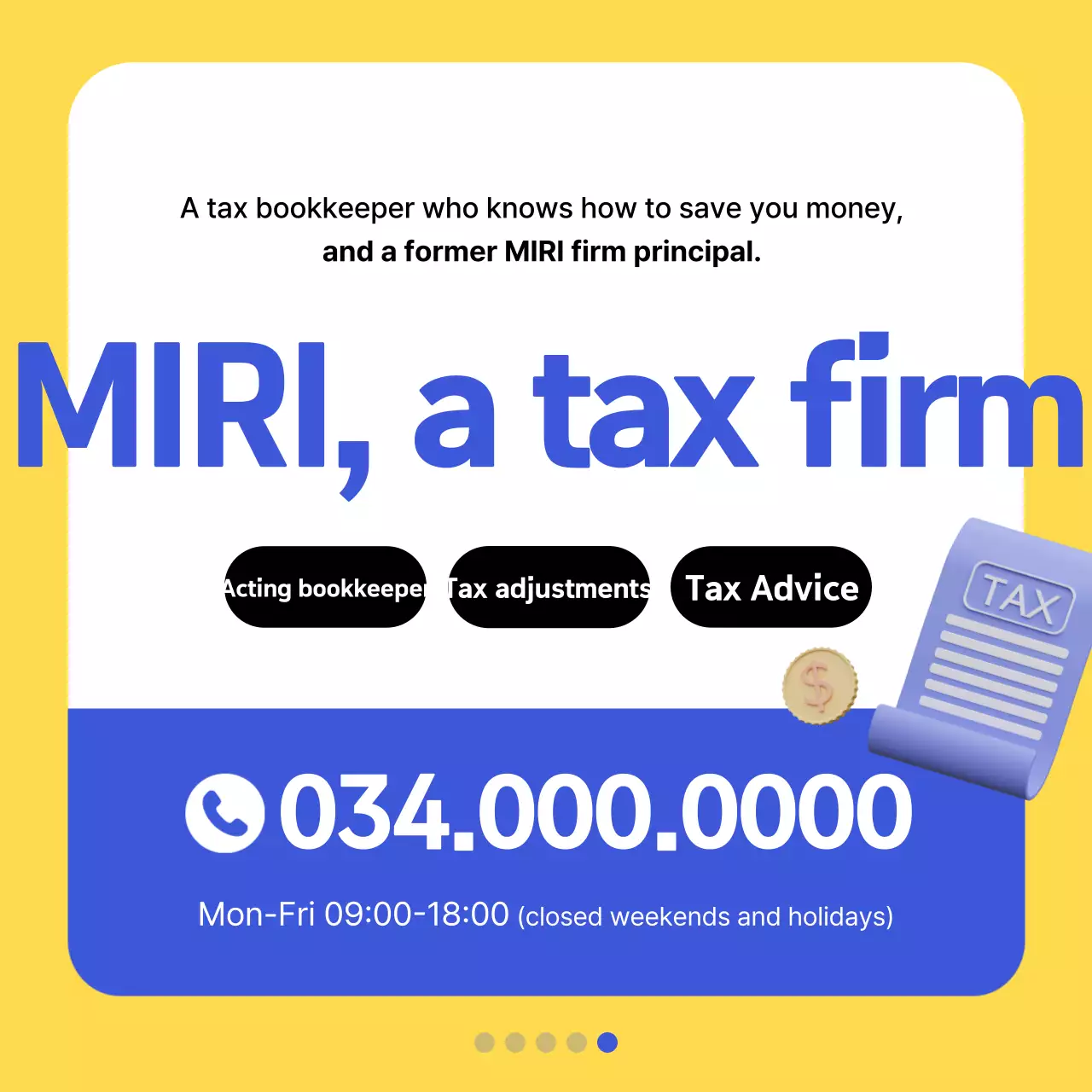 Promover a informação fiscal moderna e amarela