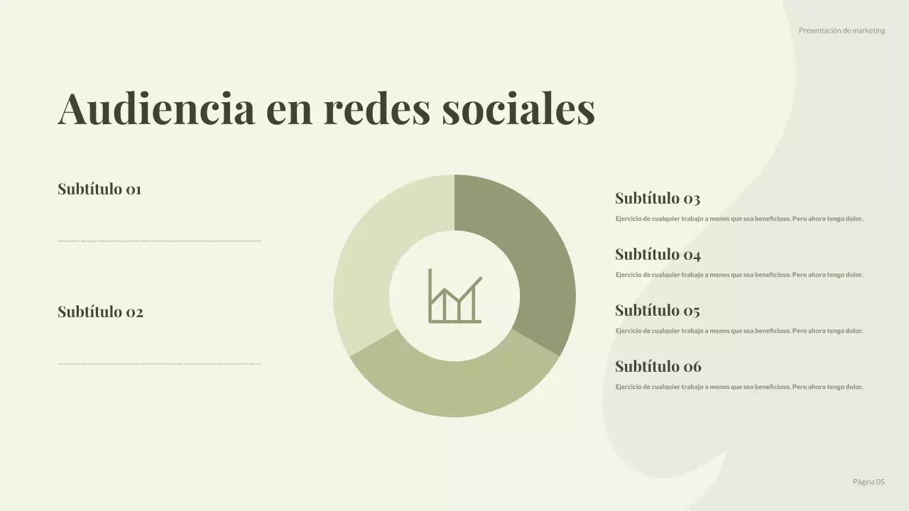 informe sobre las redes sociales de green modern