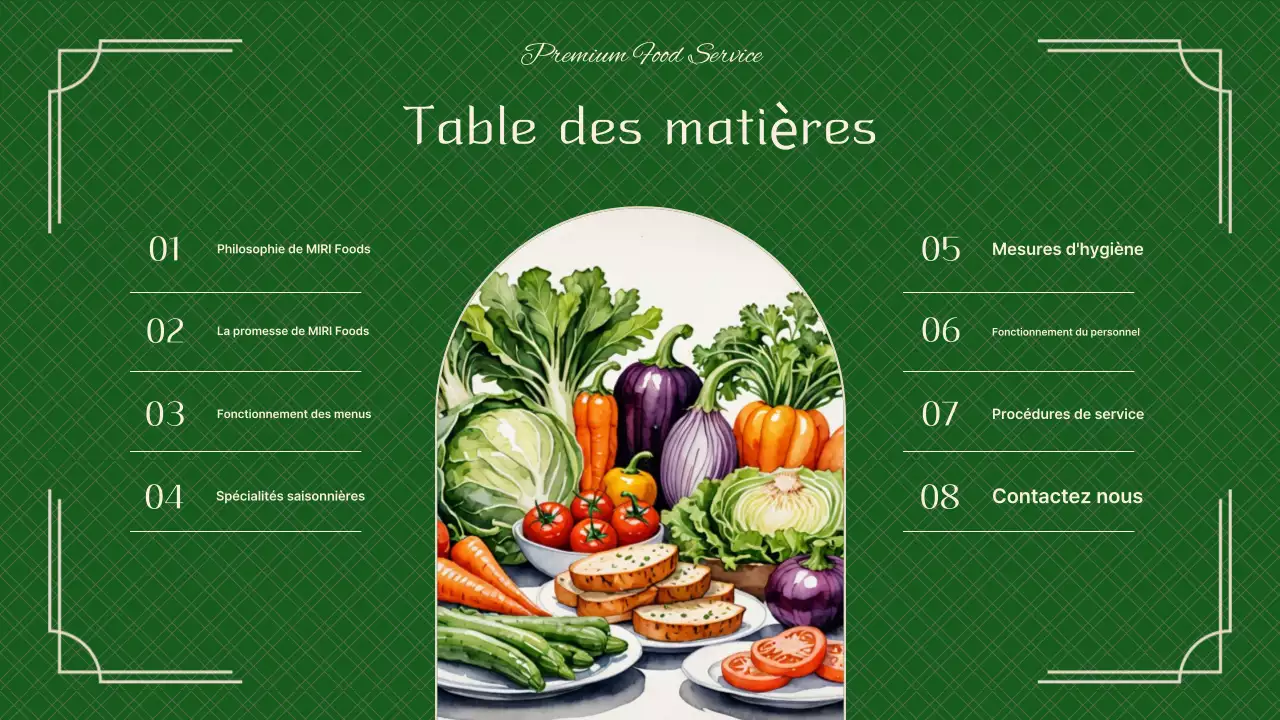 Un livre de présentation de la restauration verte et chic