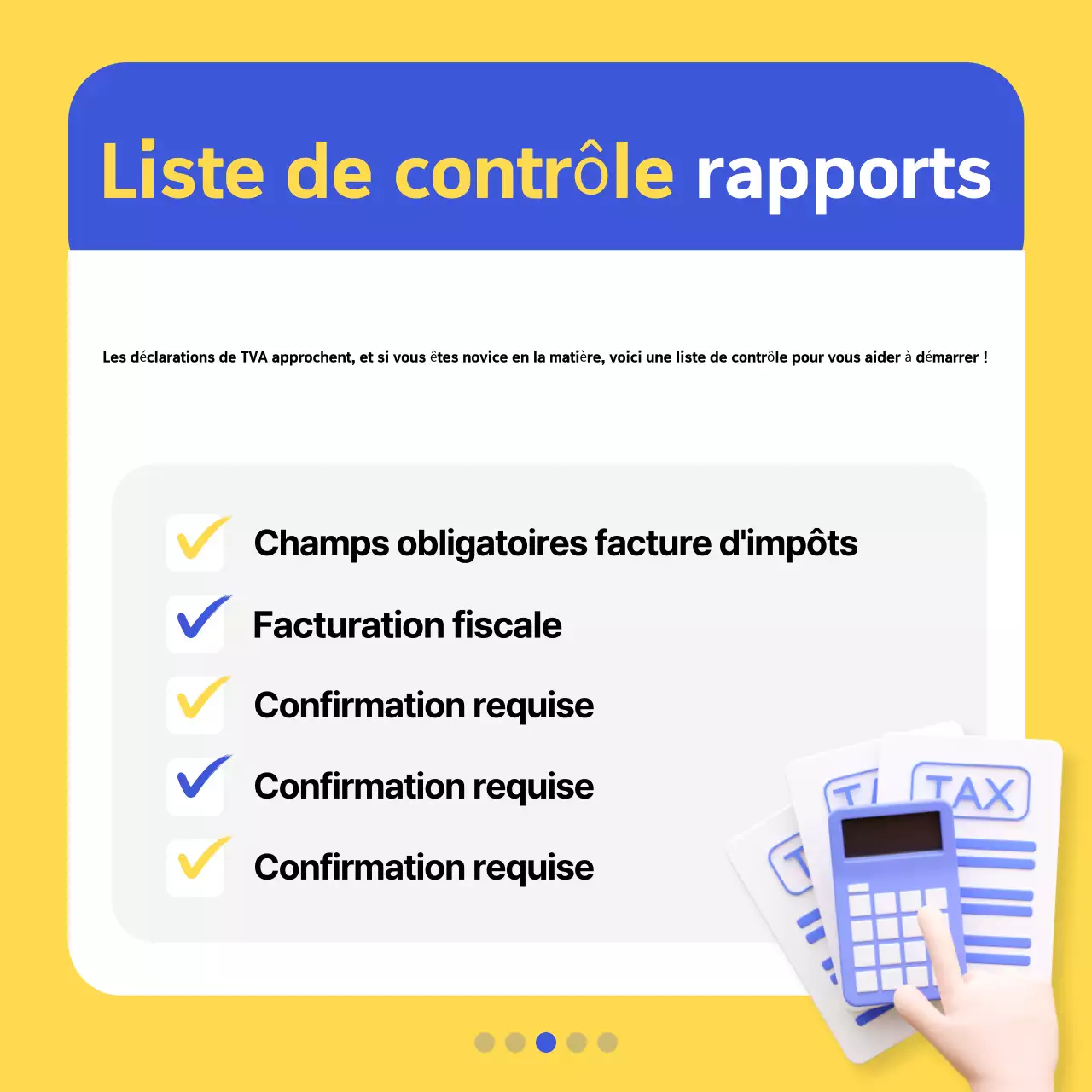 Promouvoir l'information fiscale moderne en jaune