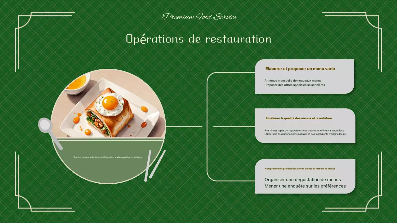 Un livre de présentation de la restauration verte et chic