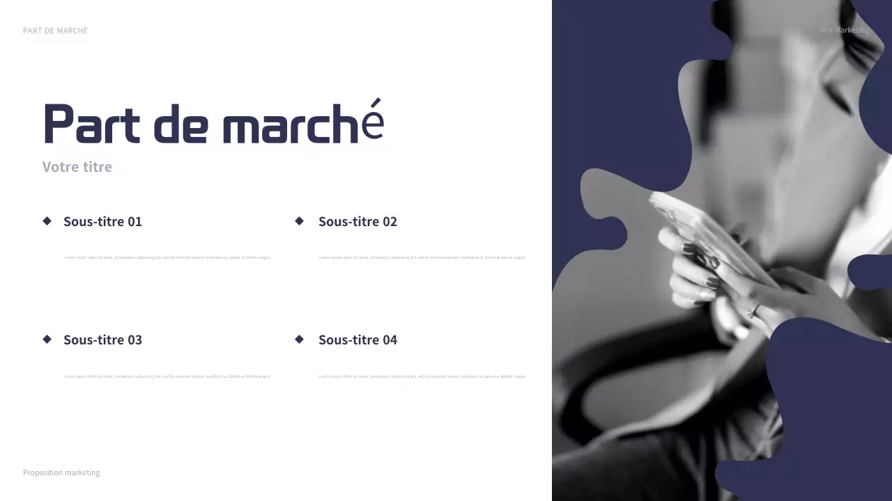 présentation du marketing moderne de la marine