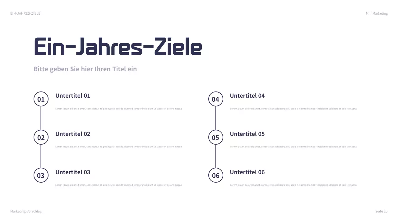 navy modern marketing presentation