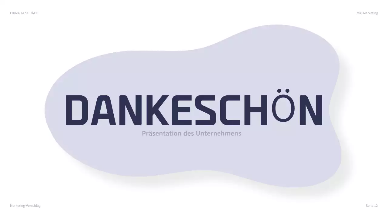 navy modern marketing presentation