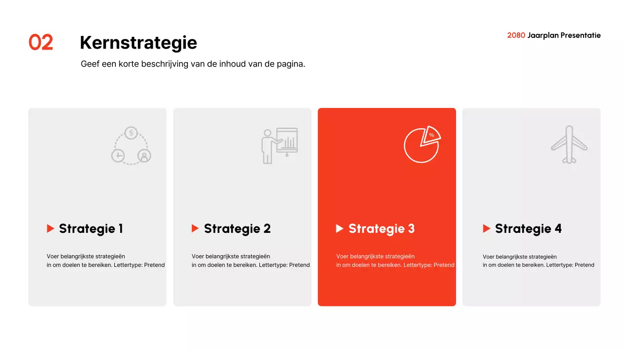 Het Red Modern Jaarplan presenteren