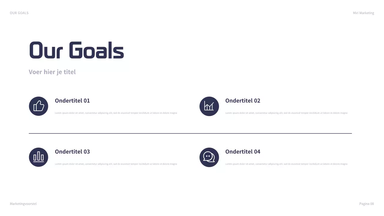 marine moderne marketing presentatie