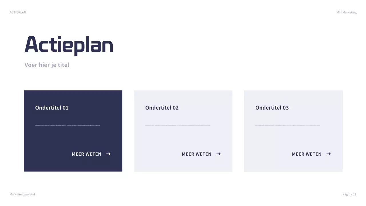 marine moderne marketing presentatie