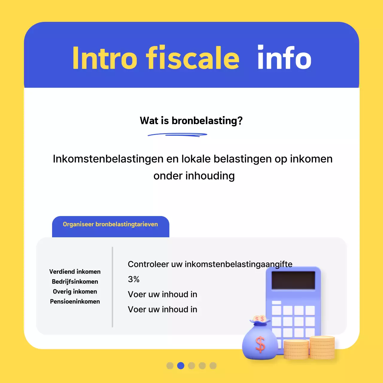 Bevorder moderne gele belastinginformatie