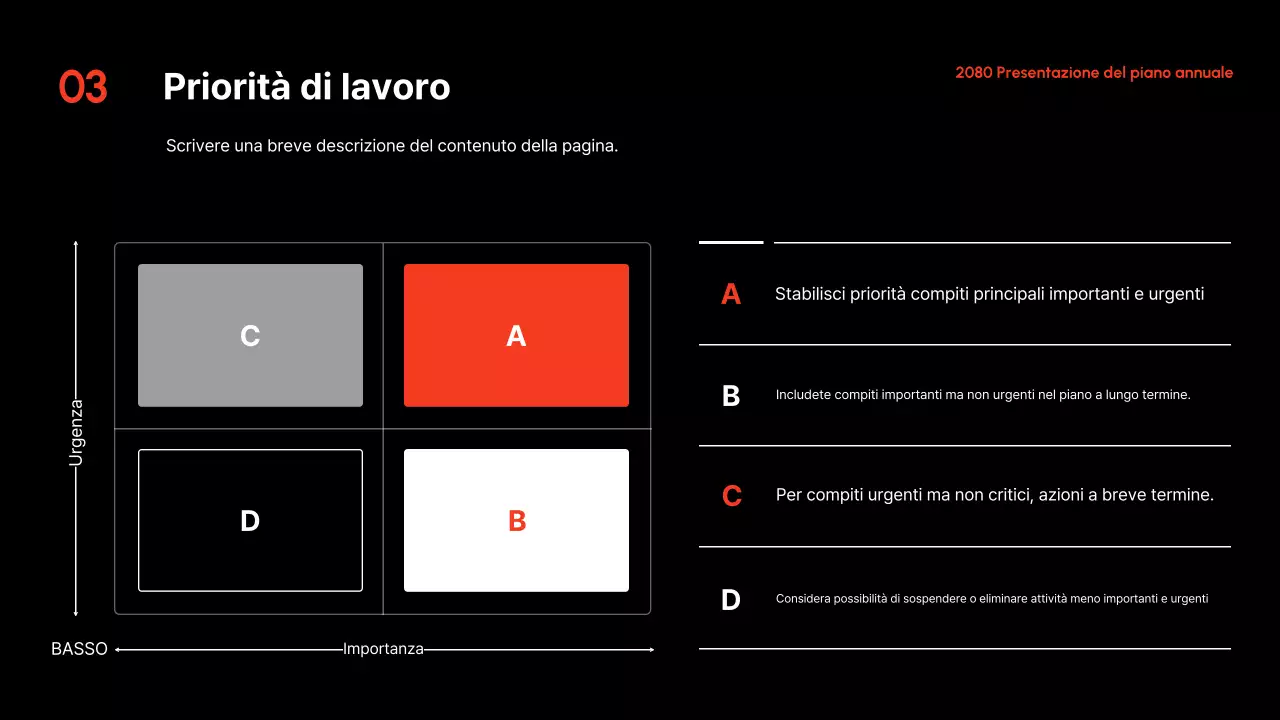 Presentazione del Piano annuale Red Modern