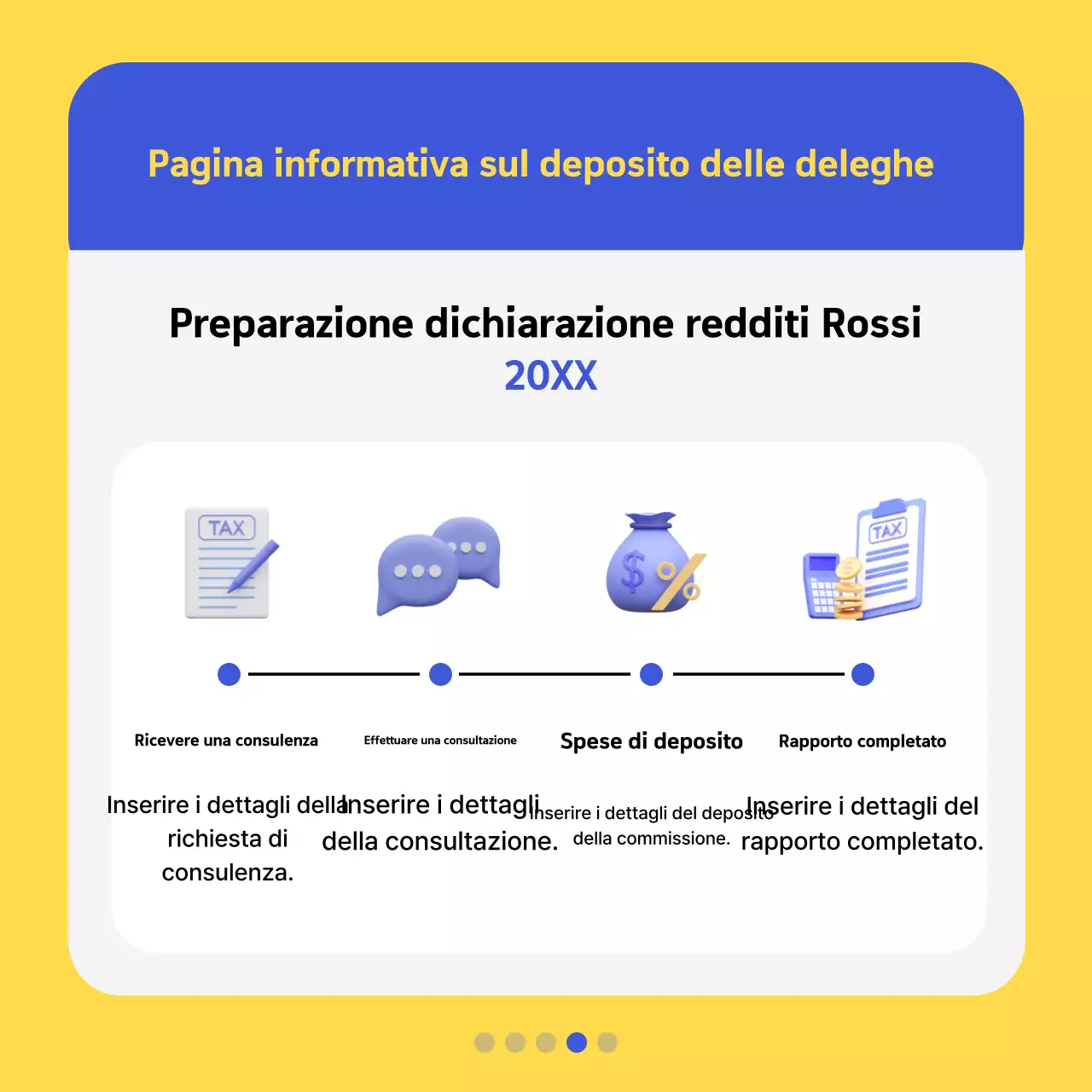 Promuovere informazioni fiscali gialle e moderne