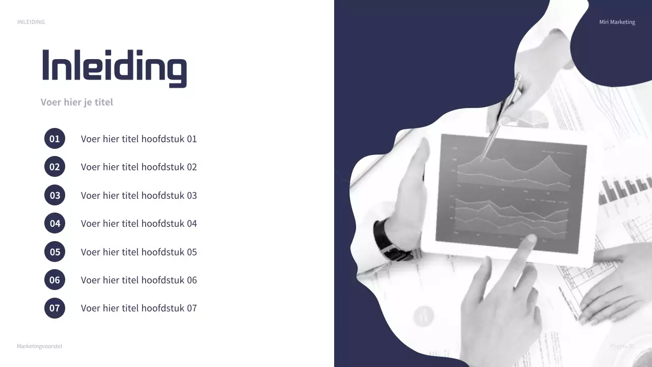 marine moderne marketing presentatie