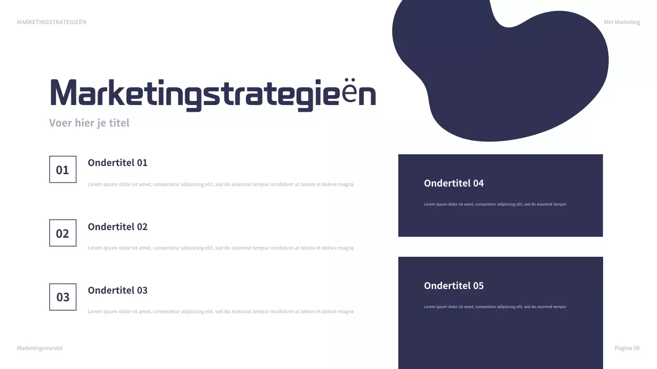 marine moderne marketing presentatie