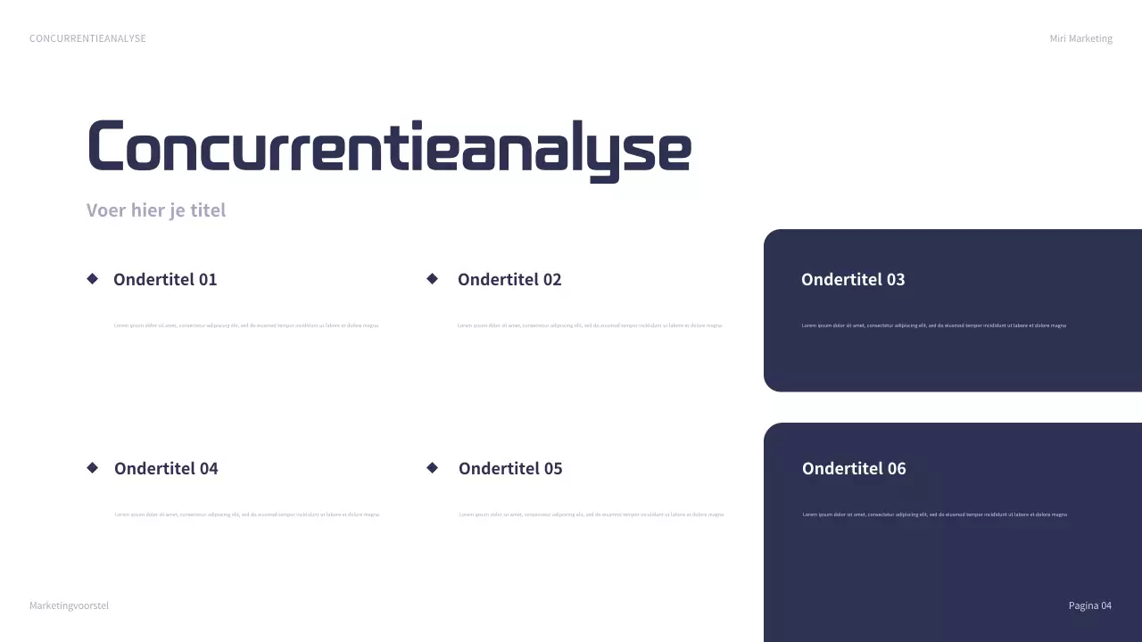 marine moderne marketing presentatie