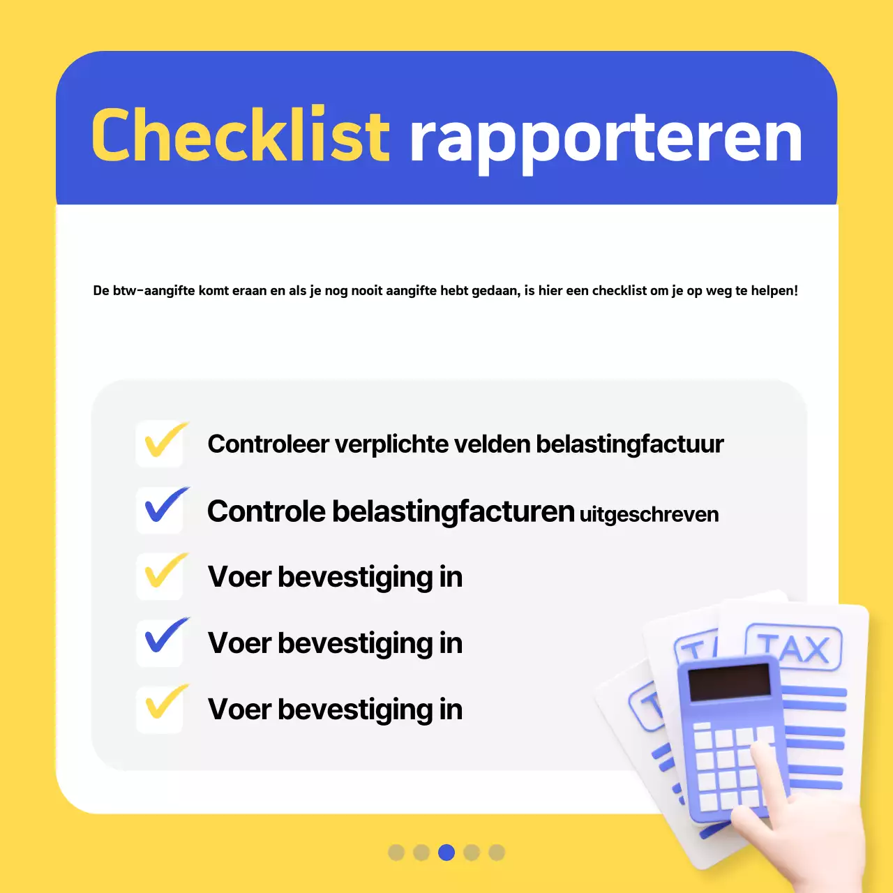 Bevorder moderne gele belastinginformatie