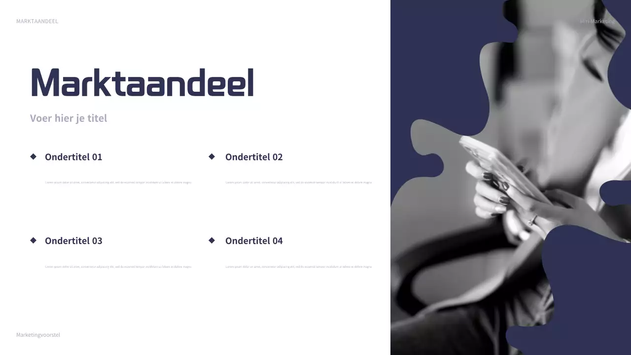 marine moderne marketing presentatie