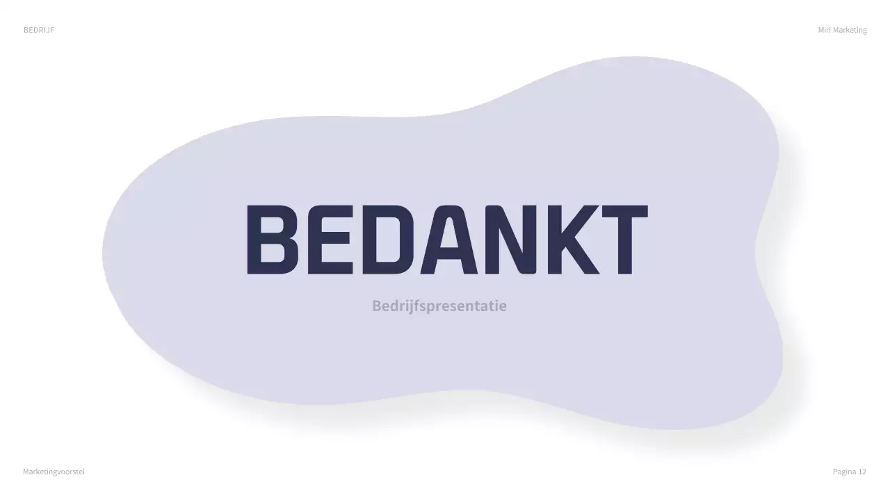 marine moderne marketing presentatie