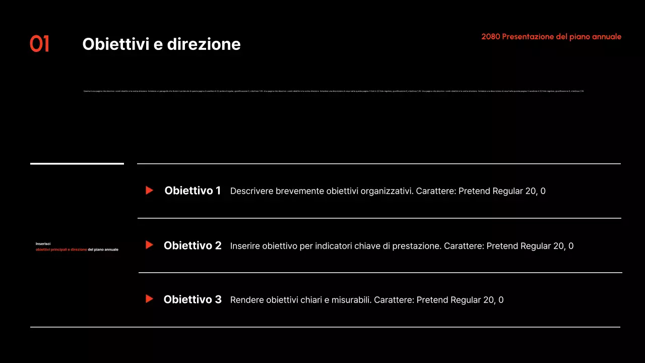 Presentazione del Piano annuale Red Modern