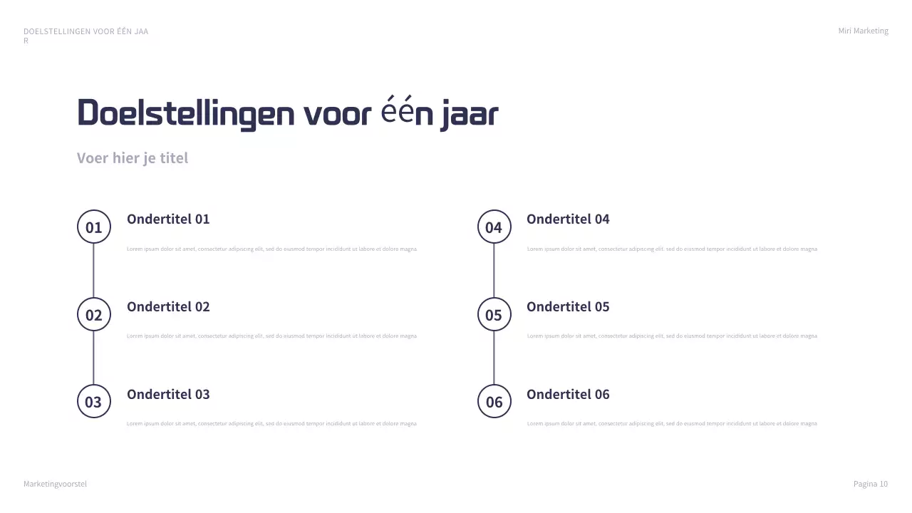 marine moderne marketing presentatie