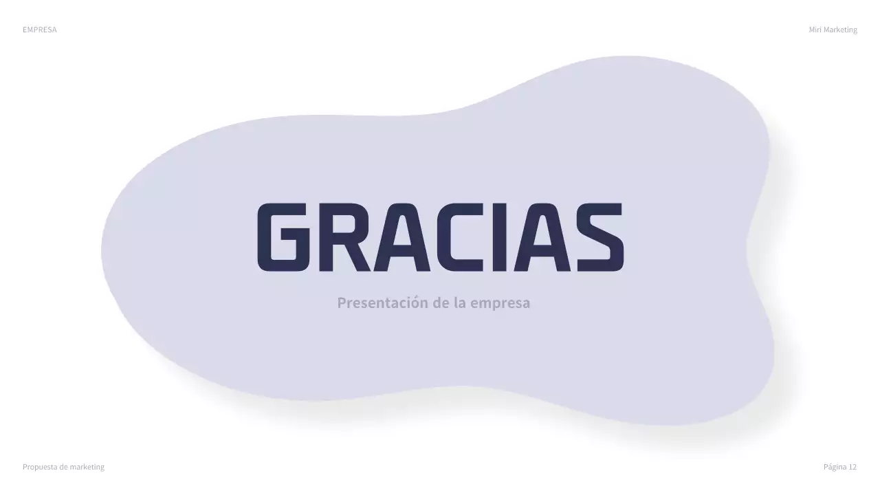 presentación de marketing navy modern