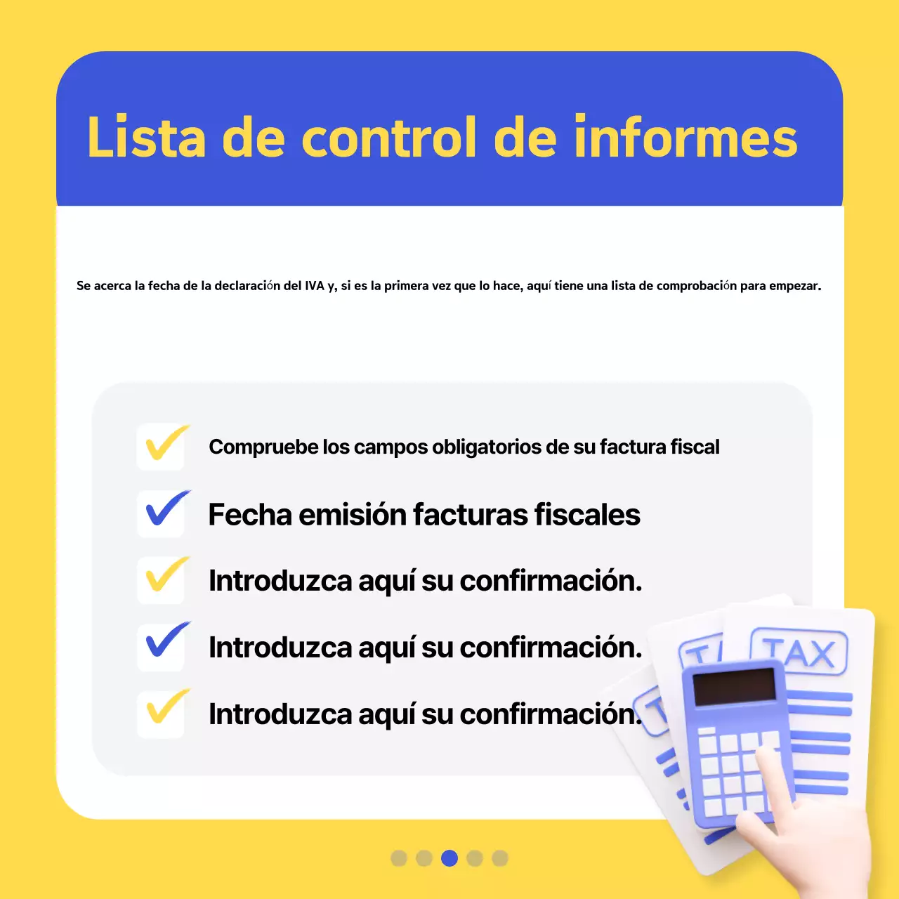 Promover una información fiscal moderna y amarilla