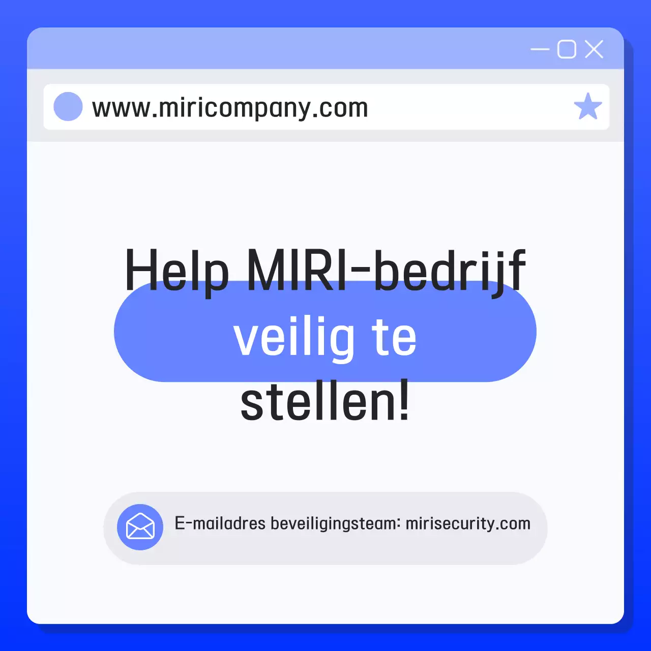 Blue Modern veiligheidsmaatregelen