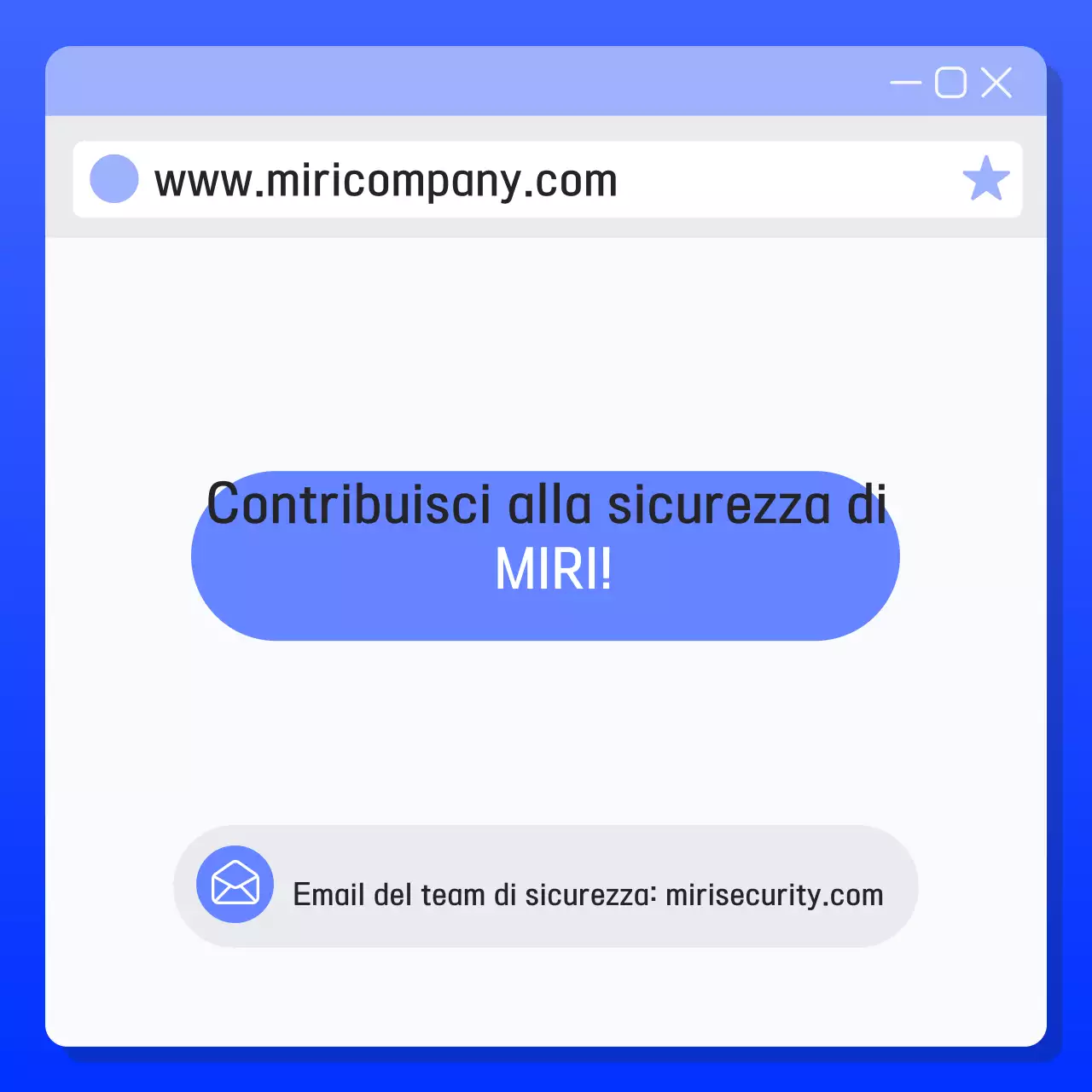 Precauzioni di sicurezza moderne blu