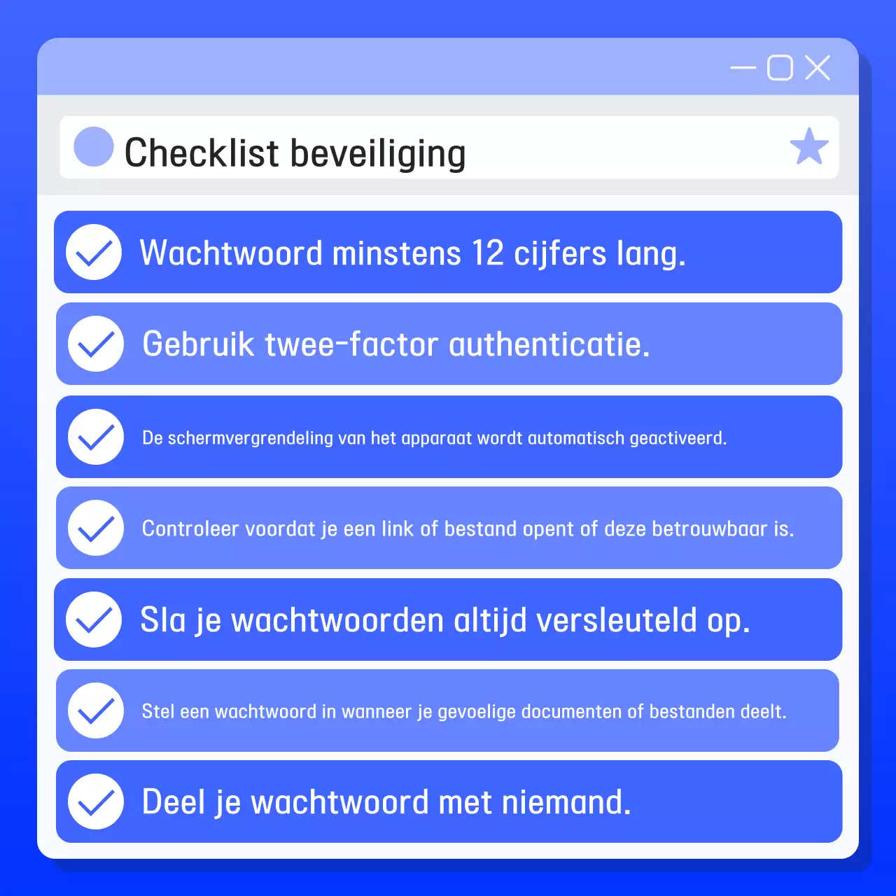 Blue Modern veiligheidsmaatregelen