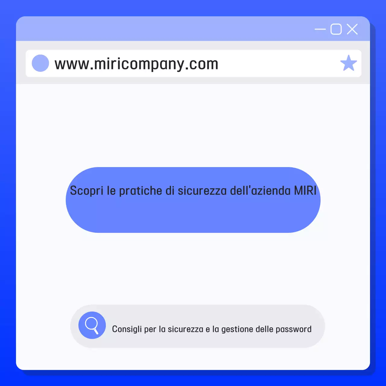 Precauzioni di sicurezza moderne blu