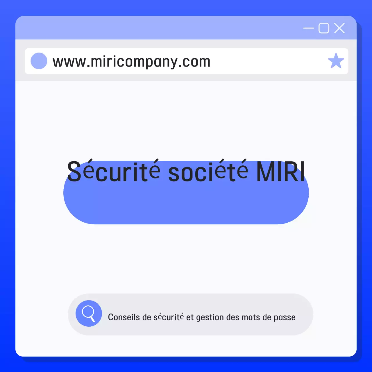 Précautions de sécurité Blue Modern