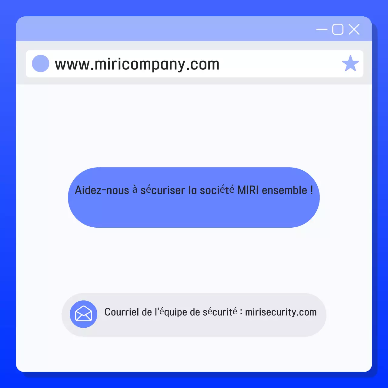 Précautions de sécurité Blue Modern
