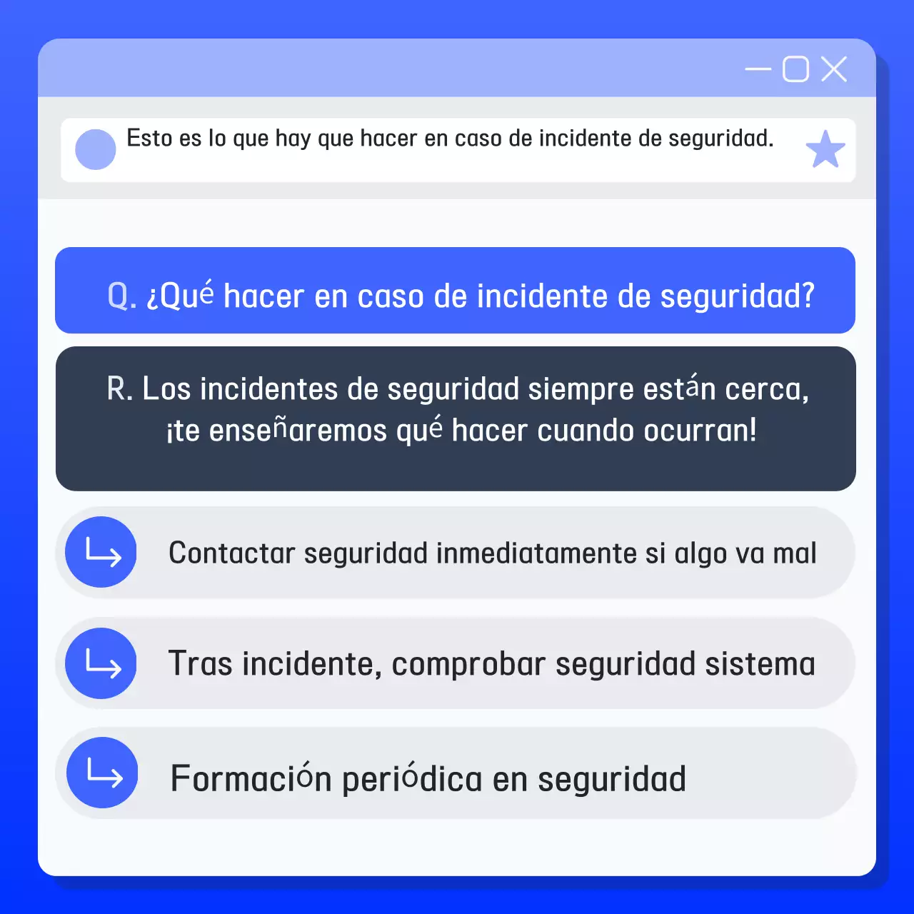 Precauciones de seguridad Blue Modern